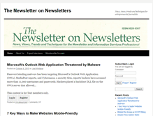 Tablet Screenshot of newsletteronnewsletters.com